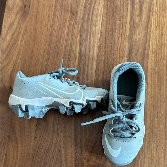 Nike Other - Nike Kids Light Gray Athletic Cleats - Grey Size 11C